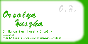 orsolya huszka business card